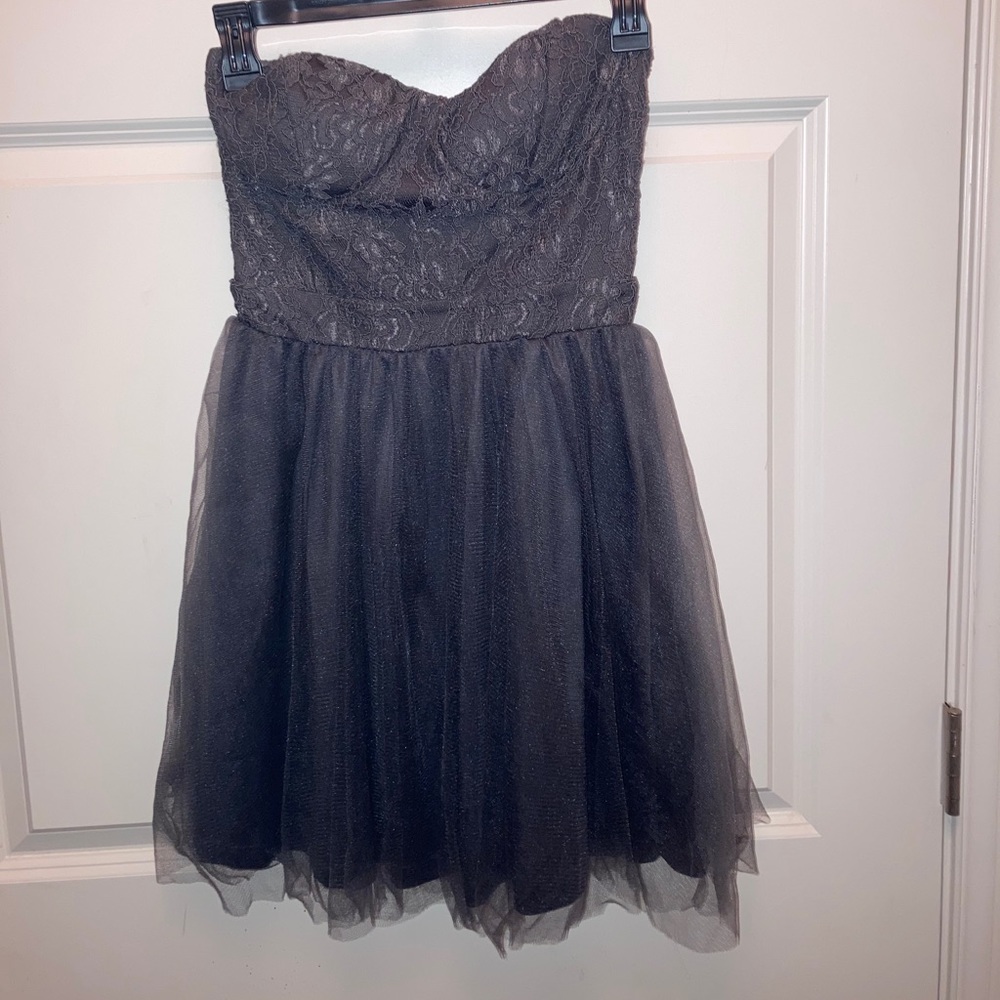 Gray Strapless Party Dress (Homecoming!)